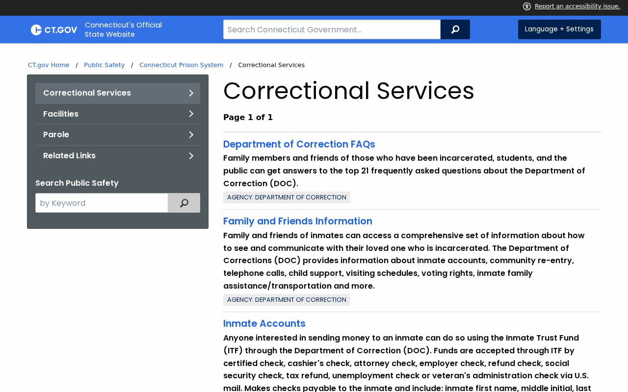 Milford arrest records and Connecticut correctional services